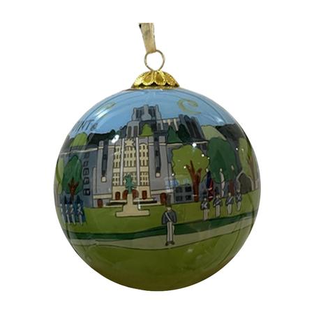 USMA Scene Glass Ornament