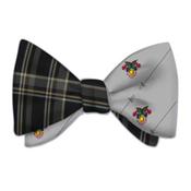 Tartan and Crest bow tie