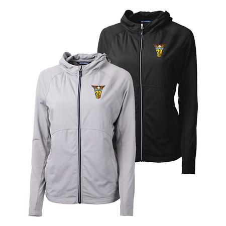 1970 Ladies` Full Zip Hybrid Hooded Jacket
