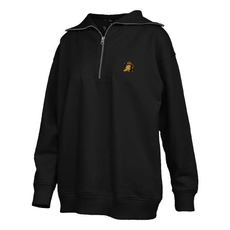 Ladies` Melange Fleece Q Zip