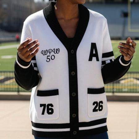 Ladies` Varsity Cardigan