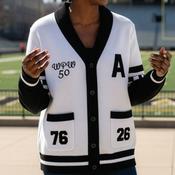 Ladies ` Varsity Cardigan