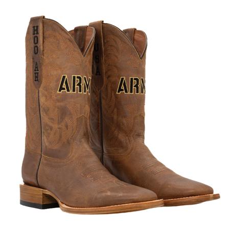 Men`s Square Toe Army Tan  Boots