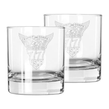 1977 Set of 2 Rocks Glasses