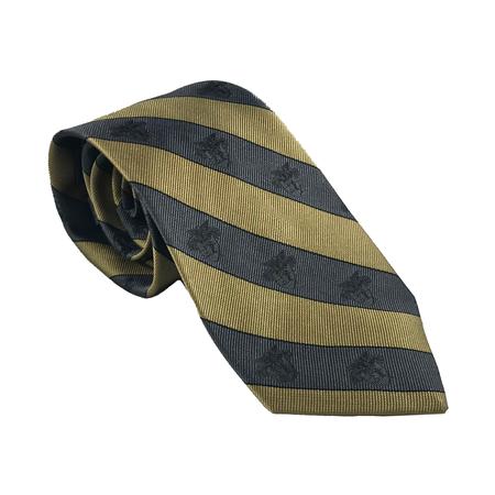 Gold Silk Stripe Tie