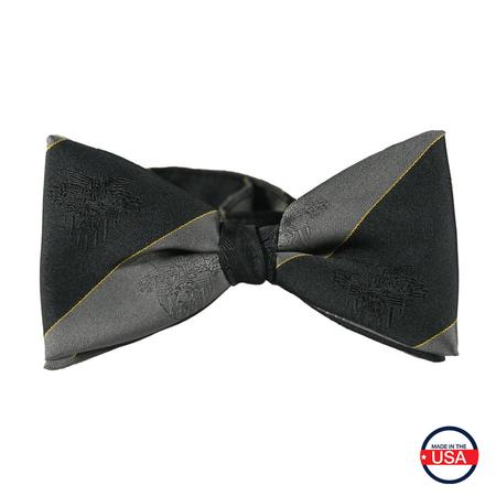 Tone on Tone Silk Banded  Bow Tie