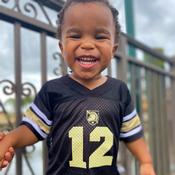 Toddler Football Jersey BLACK