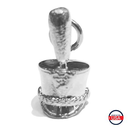 Sterling Silver Shako Charm