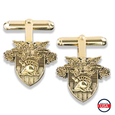 Gold Filled Crest Cufflinks