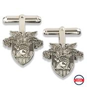 Sterling Silver Crest Cufflinks