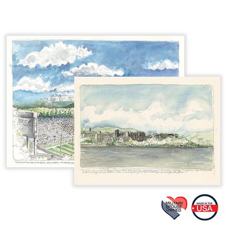 Notecards-Michie Stadium/Across the Hudson