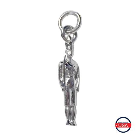 Sterling Silver Cadet Woman Charm