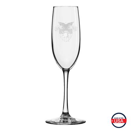 Etched Champagne Flute