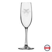 Etched Champagne Flute