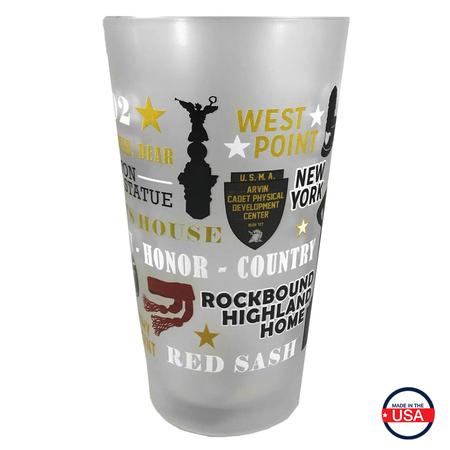 West Point Map Glass