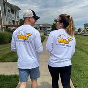 Old Grad Whale T-Shirt WHITE