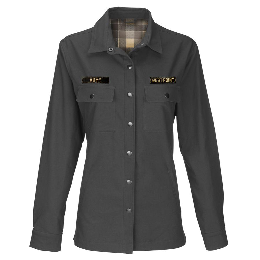 Ladies ` Canvas Shirt Jacket