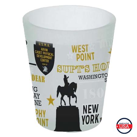 West Point Map Shot Glass