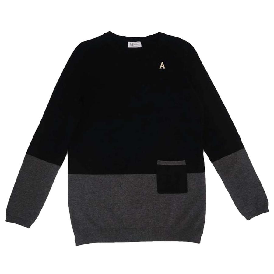 Two- Tone Cashmere Sweater