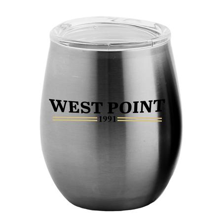 1991 Chrome Stemless Tumbler w/ Lid