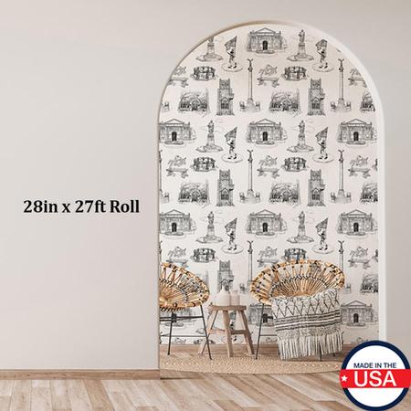 28x27 White Wallpaper Roll