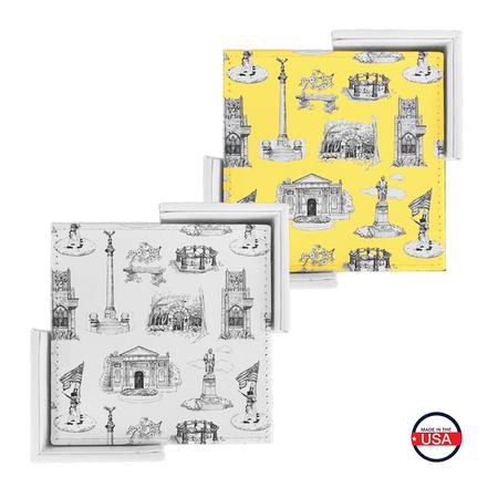 Toile Coaster Set